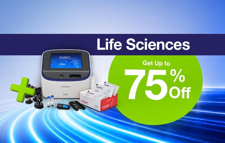 Save up to 75% on life sciences solutions.