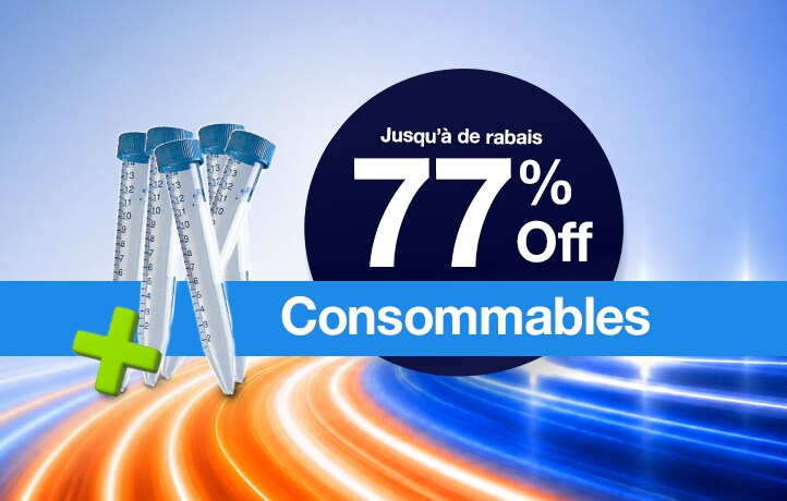 Économisez jusqu'à 77 % sur les consommables de laboratoire.