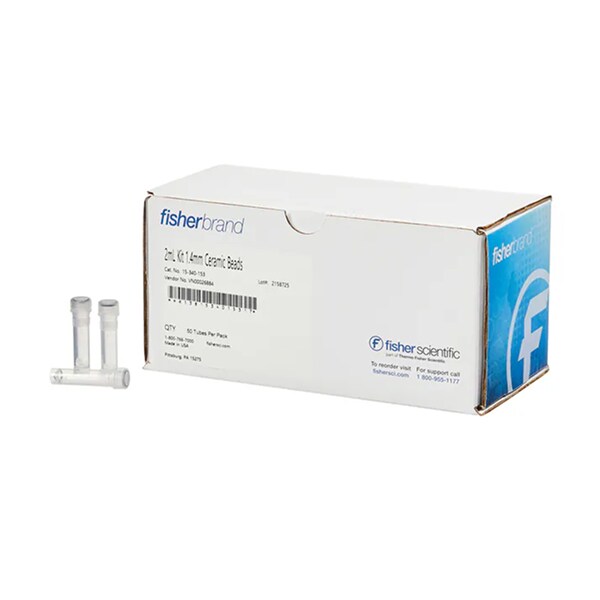 Get 2 Packs of Fisherbrand Bead Mill Tubes When You Buy 8