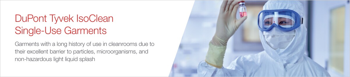 Vêtements jetables DuPont Tyvek IsoClean Vêtements jetables DuPont Tyvek IsoClean